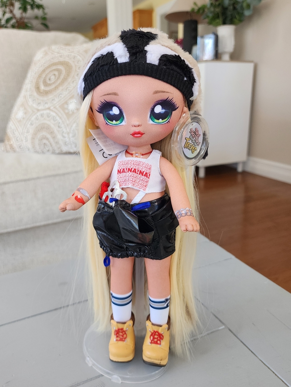 🦝 Na! Na! Na! Large Surprise Teens Gretchen Stripes 11" Fashion Doll Racoon
